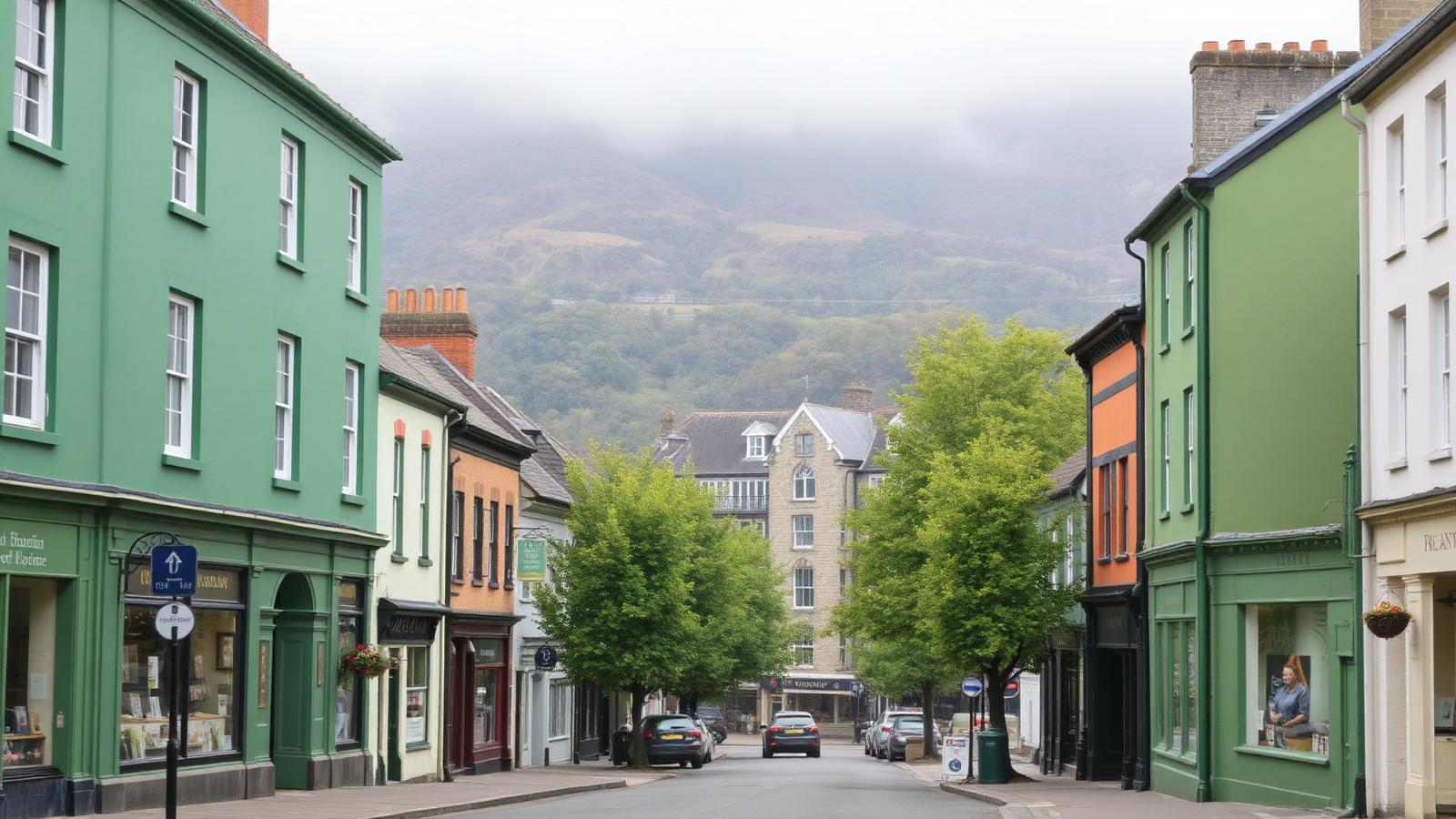 Structured Data for Tavistock trades and small businesses — Tavistock town centre with Dartmoor rising behind it in West Devon, covered by DigitalTiger